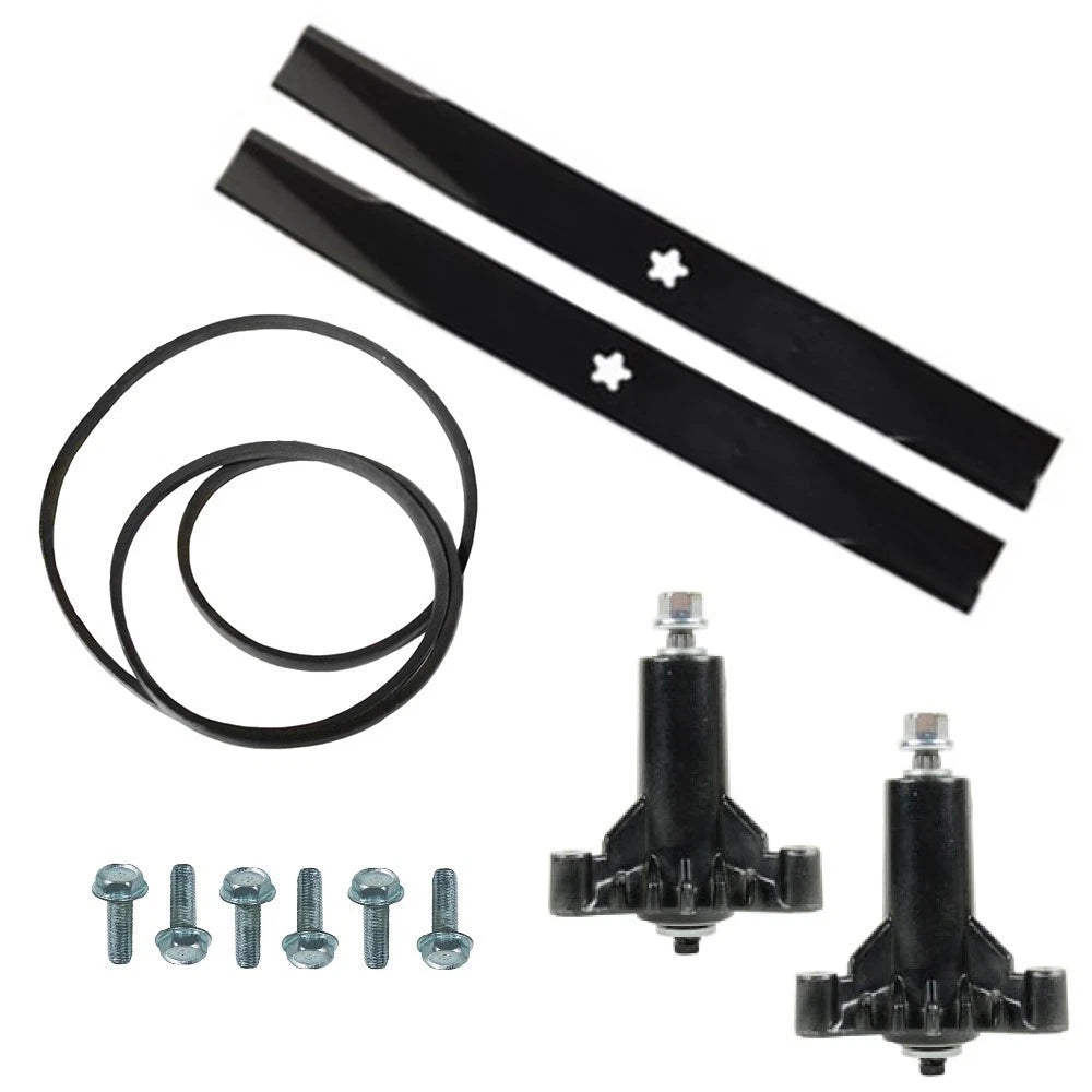 Mandrel & Belt Set for Craftsman Lawnmower 42" Deck (Fits 130794, 144959)