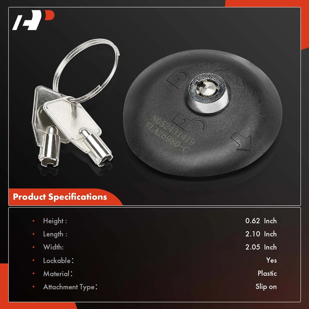 Fuel Tank Cap w/ Locking for Ford EcoSport (2018–2022)