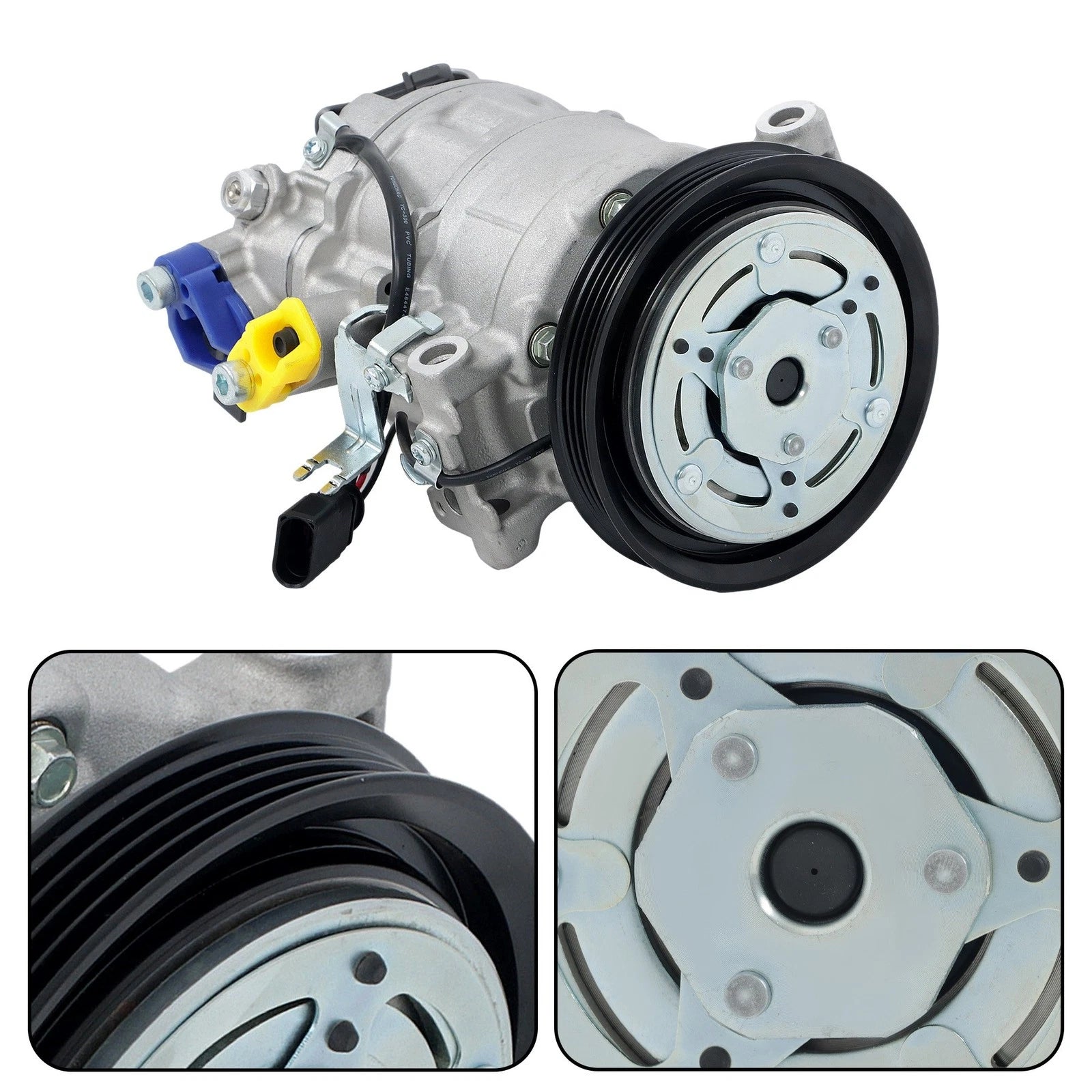 AC Compressor 4-Groove for Porsche Panamera (2017–2023) Cayenne (2019–2023)