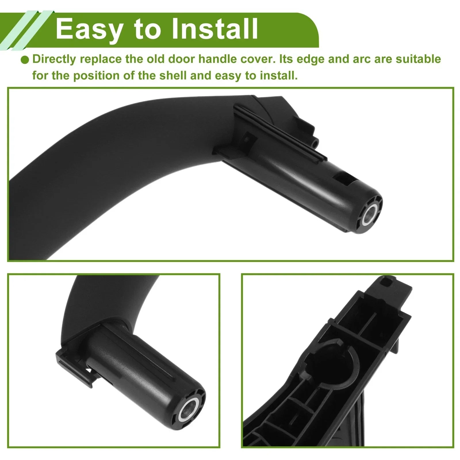 Door Panel Handle Pull Trim Cover for BMW X5 F15 (2014-2018) Black