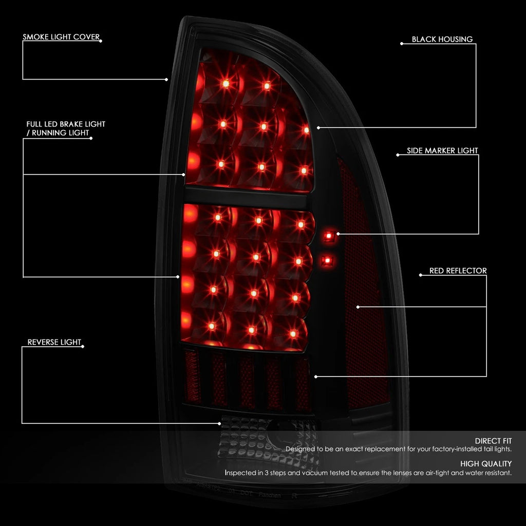 LED Tail Brake Light Stop Lamp Set for Toyota Tacoma (2005–2015)