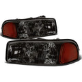 Smoked Housing Headlight + Amber Corner + LED Fog Light Kit for GMC Sierra/Yukon (1999–2006)