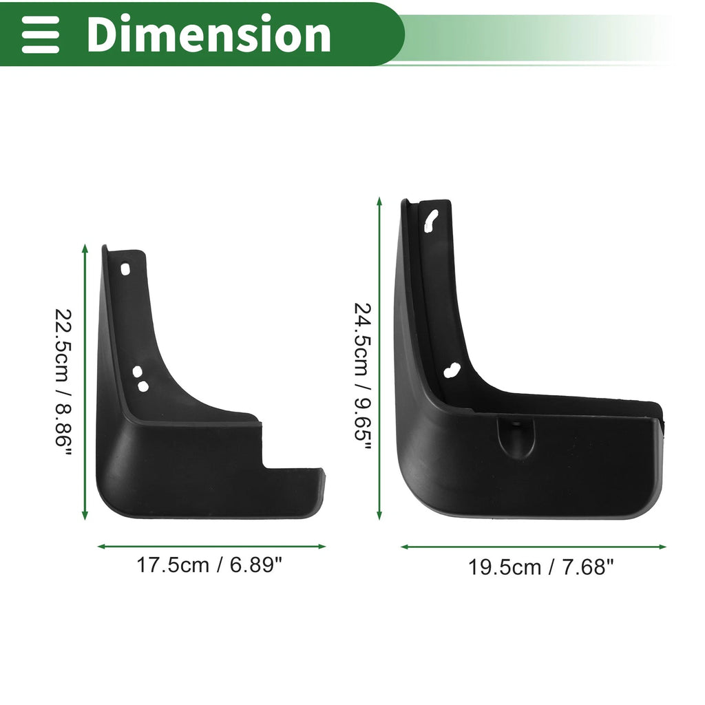 Mud Flaps Splash Guards for Kia K3 Saloon (2019–2021) W/ Mount Accessories