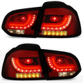 3D LED Bar Tail Light Brake/Reverse Lamp for VW Golf Hatchback (2010–2014)
