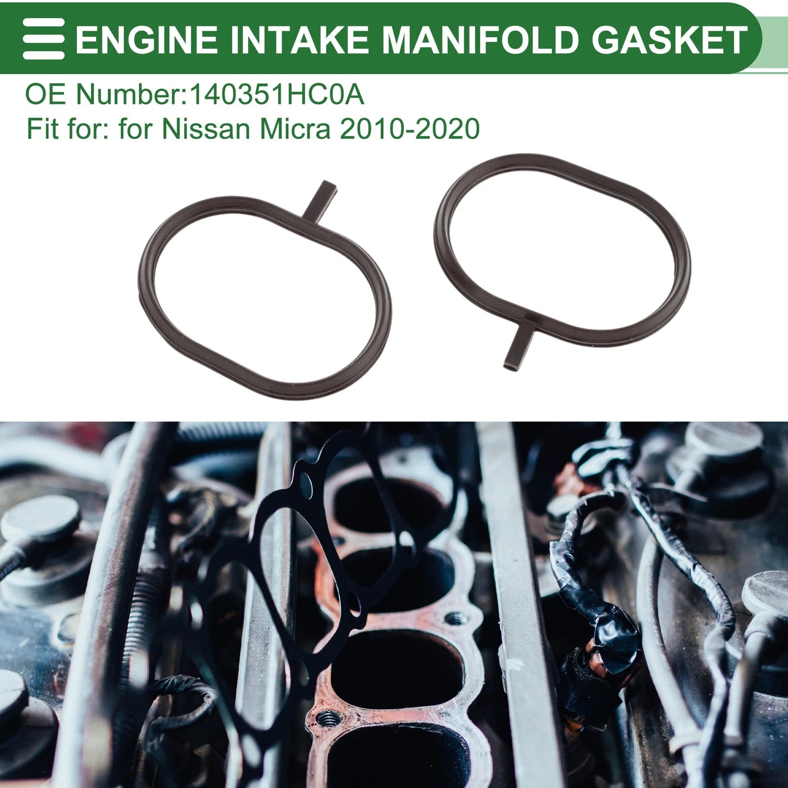 Engine Intake Manifold Gasket for Nissan Micra (2010–2020) No. 140351HC0A