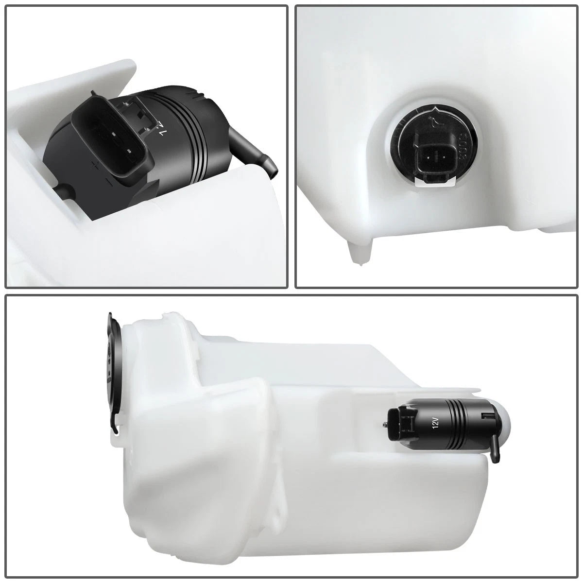 Windshield Washer Reservoir Tank for Toyota Corolla (1998–2002) w/ Level Sensor