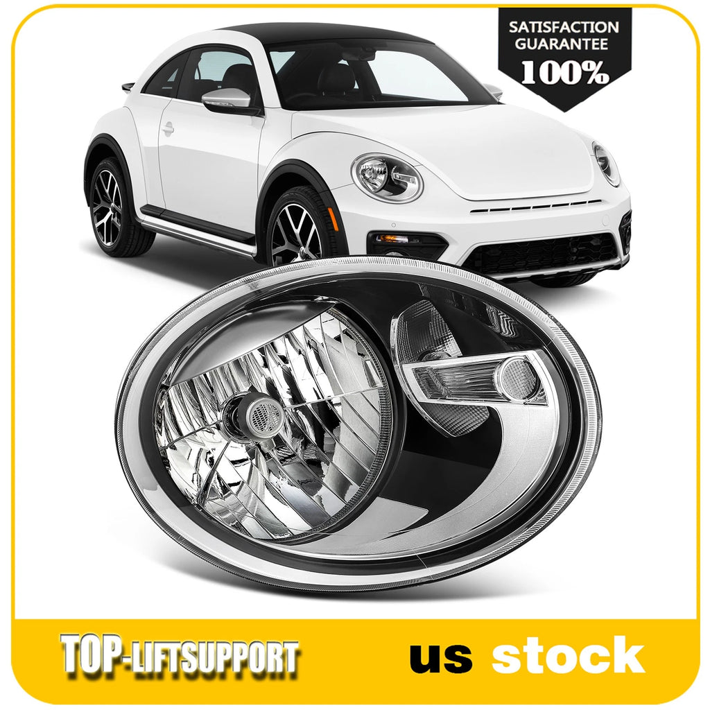 Headlight Assembly for Volkswagen Beetle (2012–2019) Black Housing Right