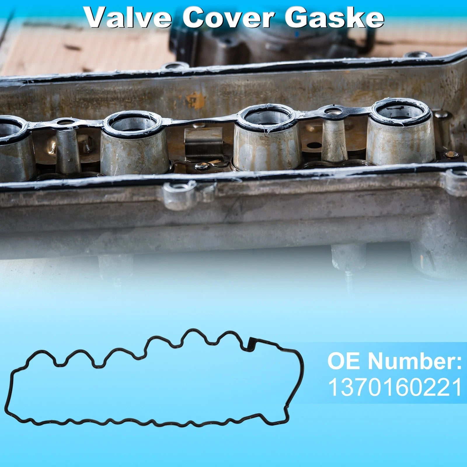 Valve Cover Gasket for Mercedes-Benz S-Class (2005–2013) Black Silicone