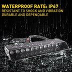 LED Amber/White Windshield Dash Strobe Light Bar for Car Truck