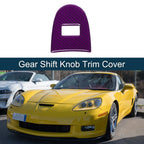 ABS Gear Shift Knob Cover Sticker for Chevrolet Corvette C6 Z06 (2005–2013) Purple