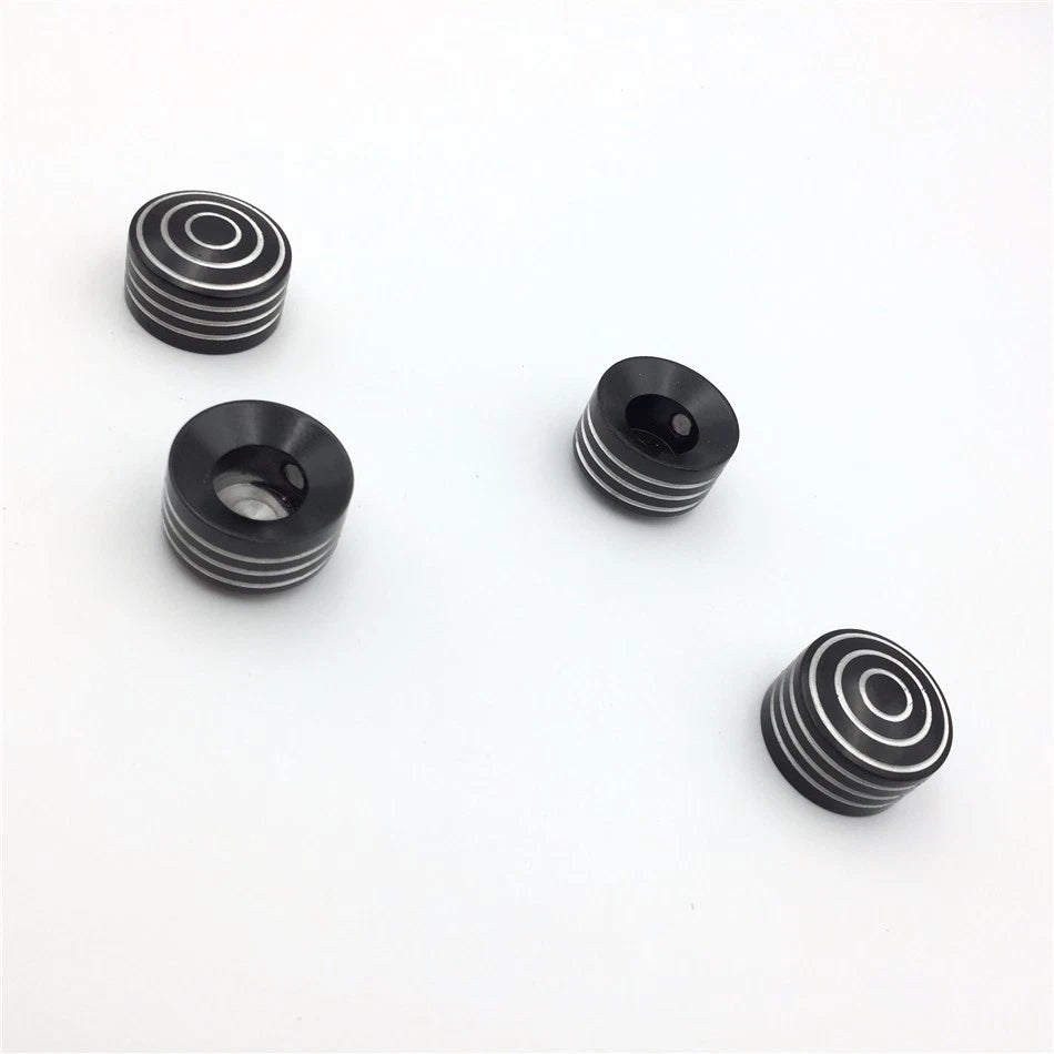 Set of 4 Black Bolt Toppers Caps for Harley Sportster XL/XR (1986–2013)