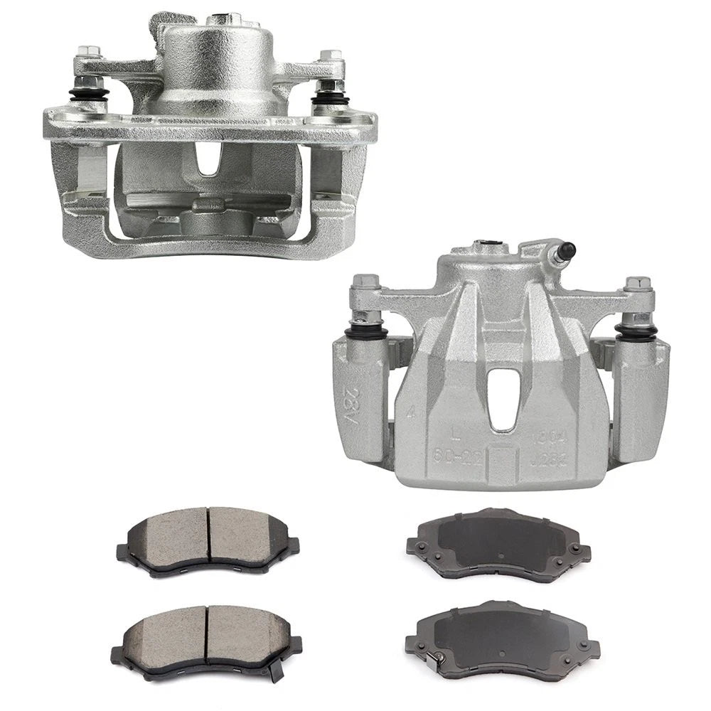 Front Left Right Brake Calipers with Ceramic Pads for Toyota Matrix, Scion xD