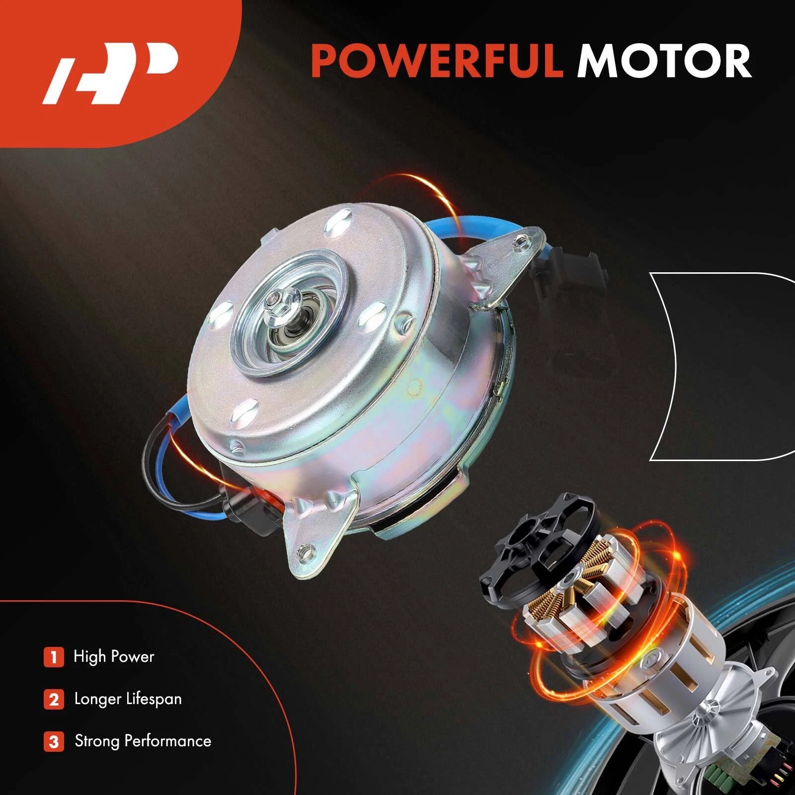 Radiator Fan Motor for Honda Accord (2018–2024) Acura RDX (2019–2024)