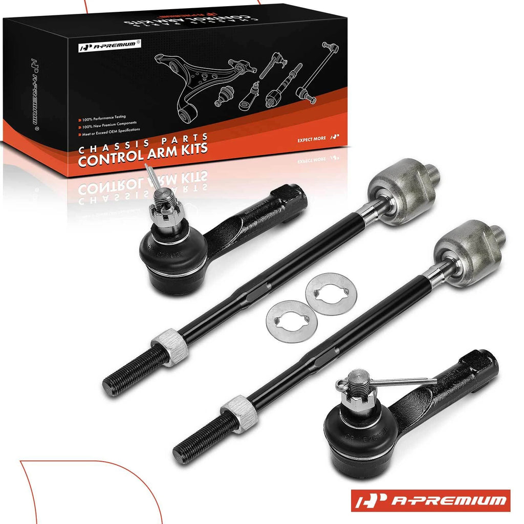Set of 4 Steering Tie Rods for Nissan Sentra (1995–1999)