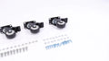 Set of 4 3 Inch Heavy Duty Swivel Caster Wheels with Brakes