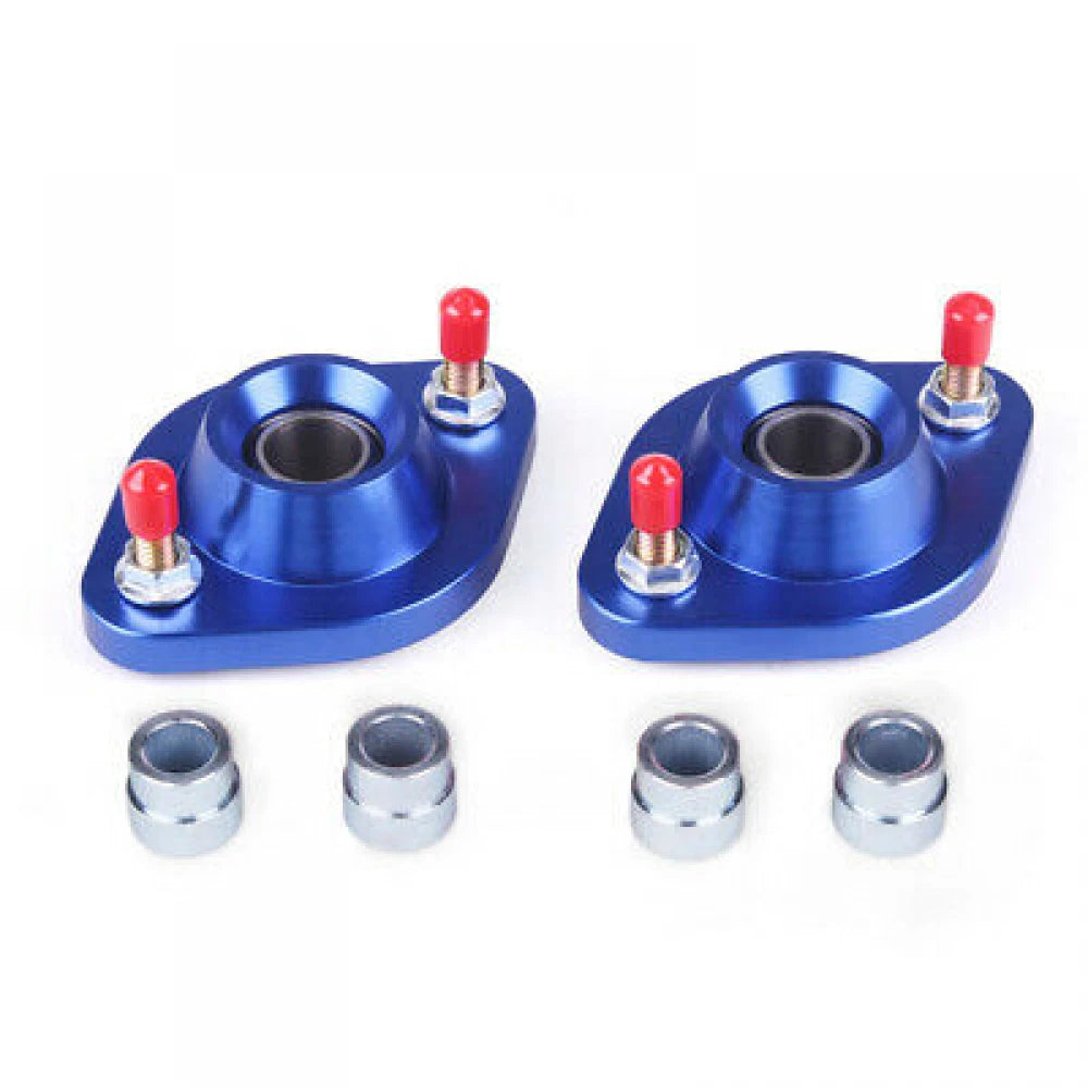 Blue Shock Top Mount Set for BMW E30 E46 Z3 Pillow Ball Rear Camber Plate