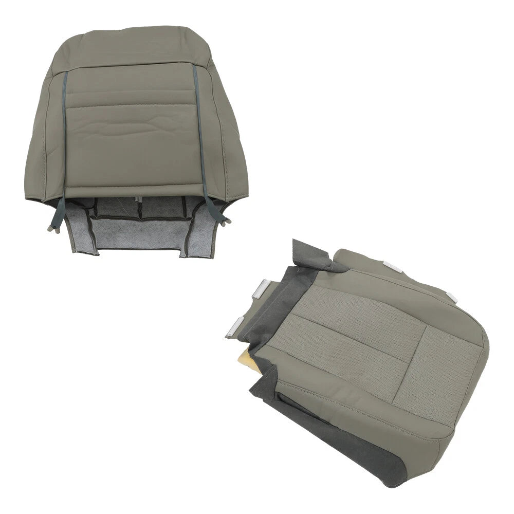Leather Seat Cover Set for Ford Expedition (2007–2014) Camel Gray