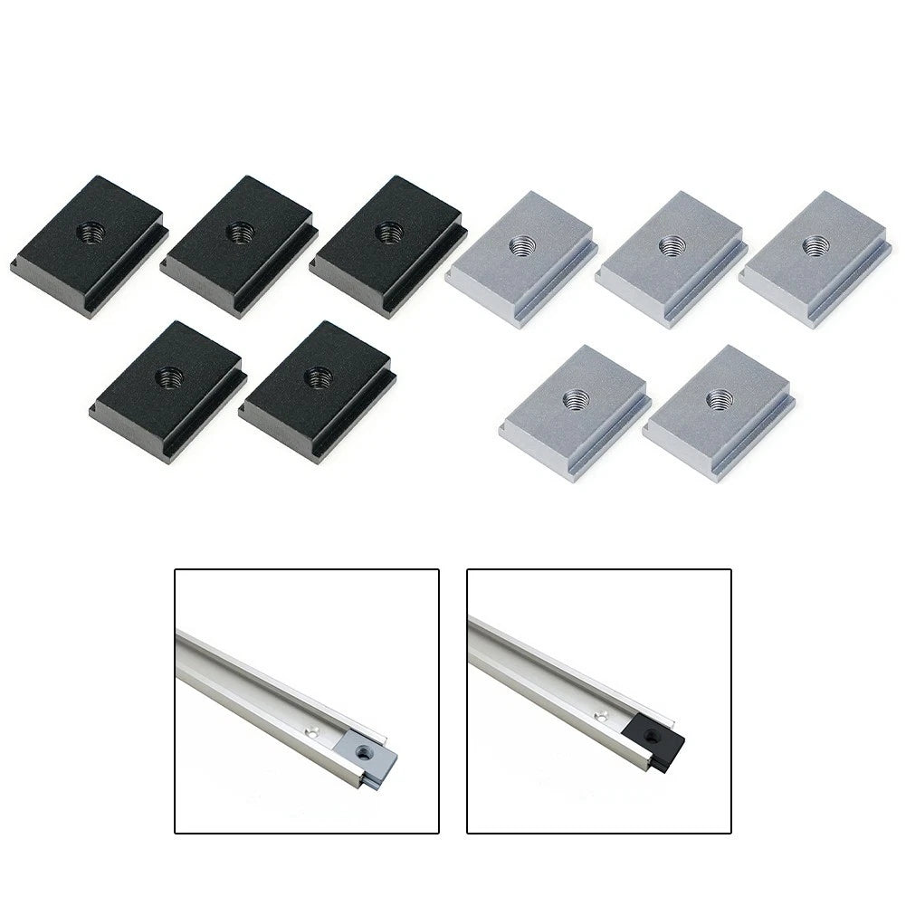 5X T Track Slider Fixtures for Woodworking Tool with M6 Threaded