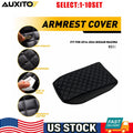 Front Console Lid Armrest Cover for Nissan Maxima (2016–2024) - Black Leather