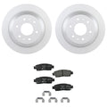 Bosch QuietCast Rear Rotors & Hella Ceramic Brake Pads for SSR Envoy 9-7x (2002–2009)