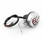 Red Flame Fire Rear Taillight Brake Light for Yamaha Cafe Racer Bobber (T9)