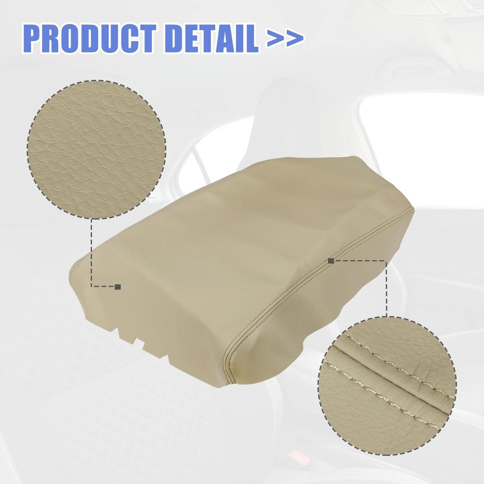 Center Console Lid Armrest Cover for Nissan Titan (2004–2014) Beige