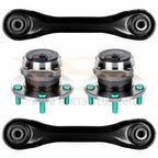 Set of 4 Rear Wheel Bearing Hubs for Mazda 3 & 5 (2004–2009)
