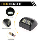 2X License Plate Light Tag Lamp for Chevrolet Silverado 