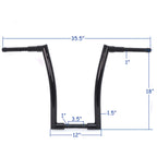 18" Gloss Black Ape Hanger Handlebar for Harley Softail (2018–Present)