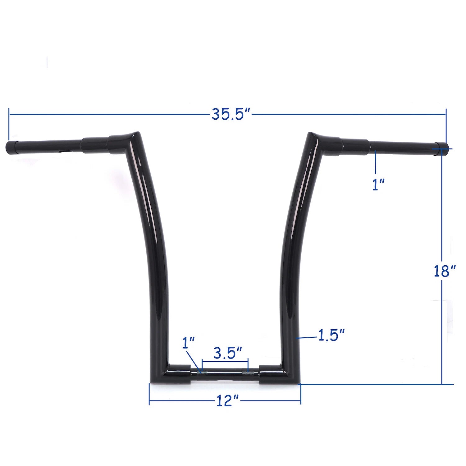 18" Gloss Black Ape Hanger Handlebar for Harley Softail (2018–Present)