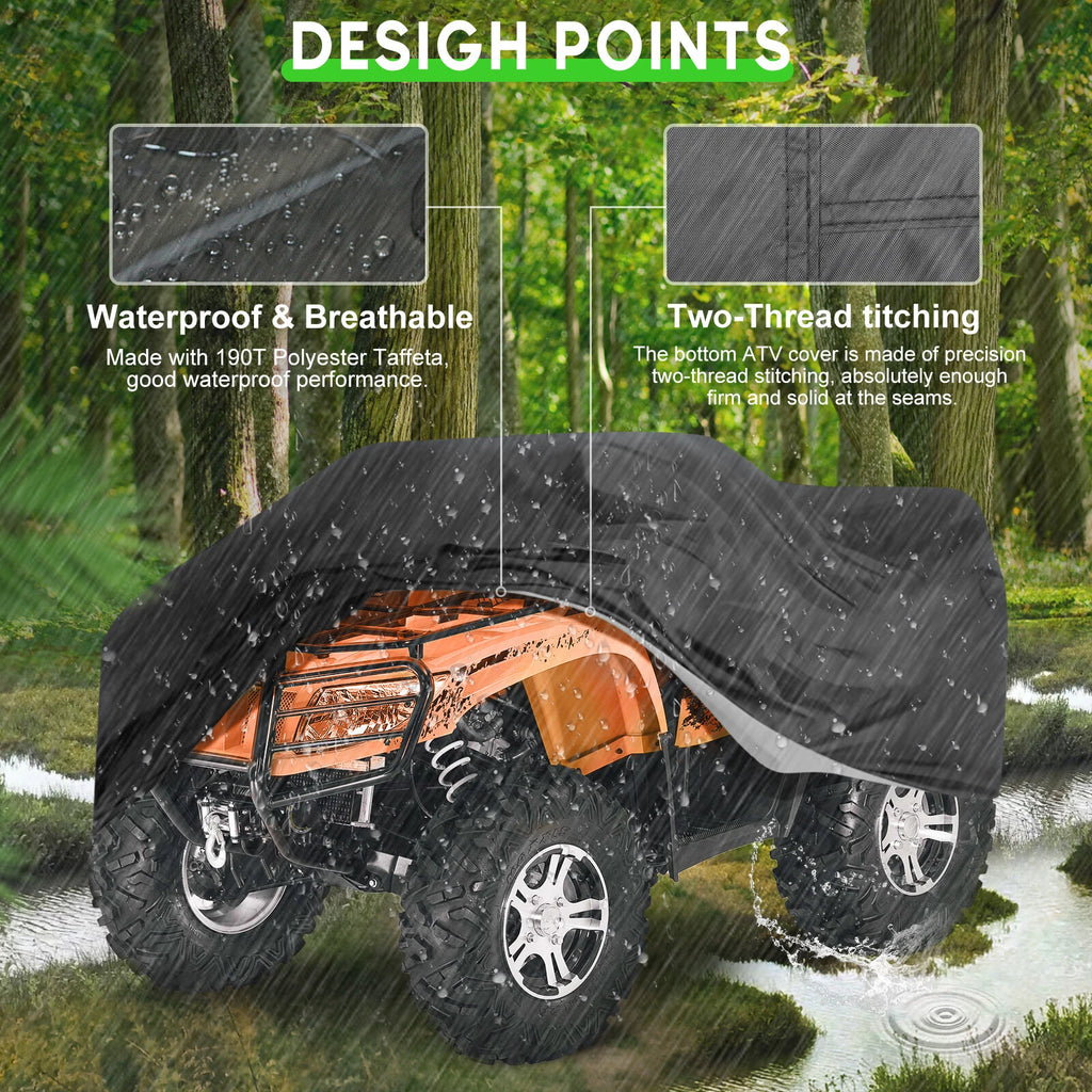 Lawn Mower Cover Waterproof UV Dust Storage Bag for Easy Carrying