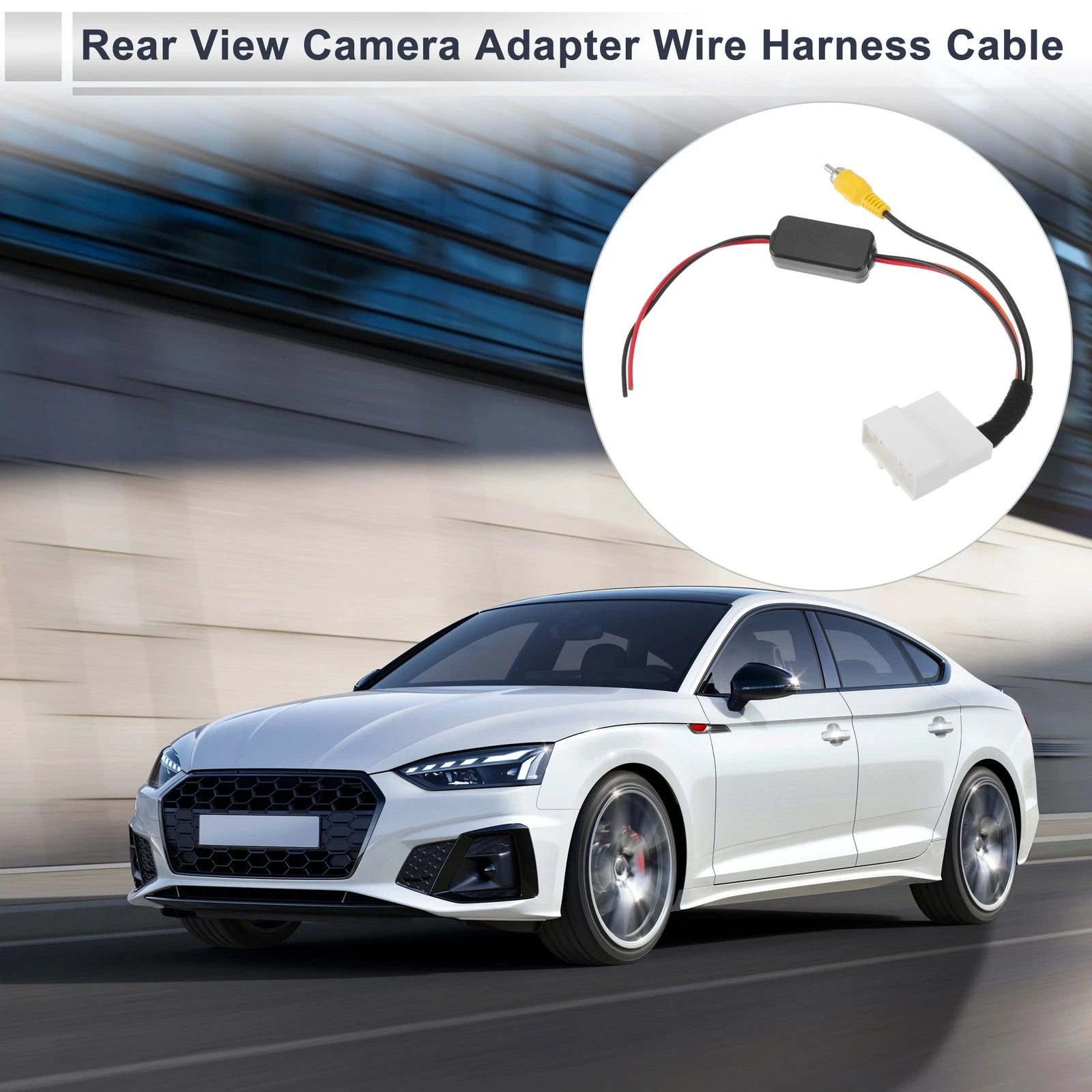 Rear View Camera Adapter Wire Harness Cable for Nissan Rogue (2011–2013) RCA