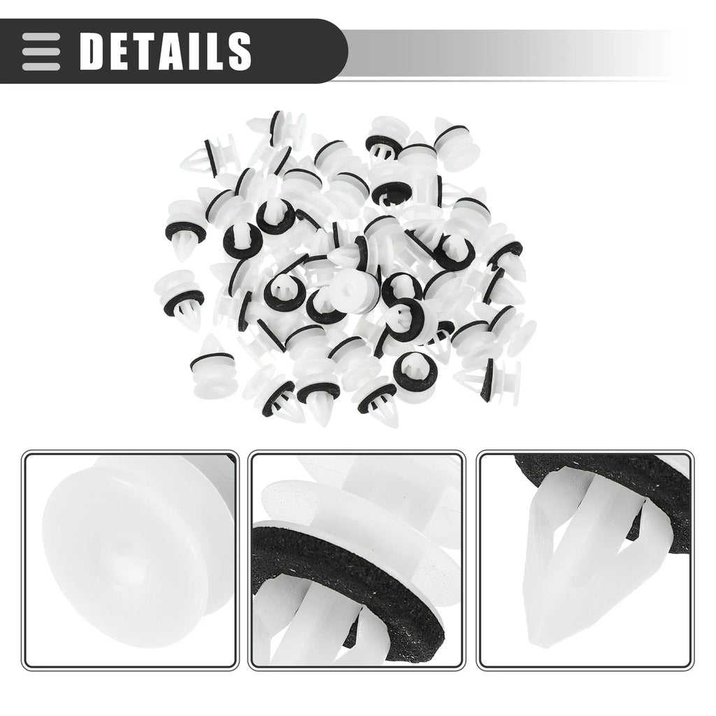 50 Pcs Door Trim Panel Push Clips for Chevrolet (No. 11519031)