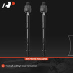 2X Front Inner Tie Rod End for Chevrolet Spark (2013-2015)