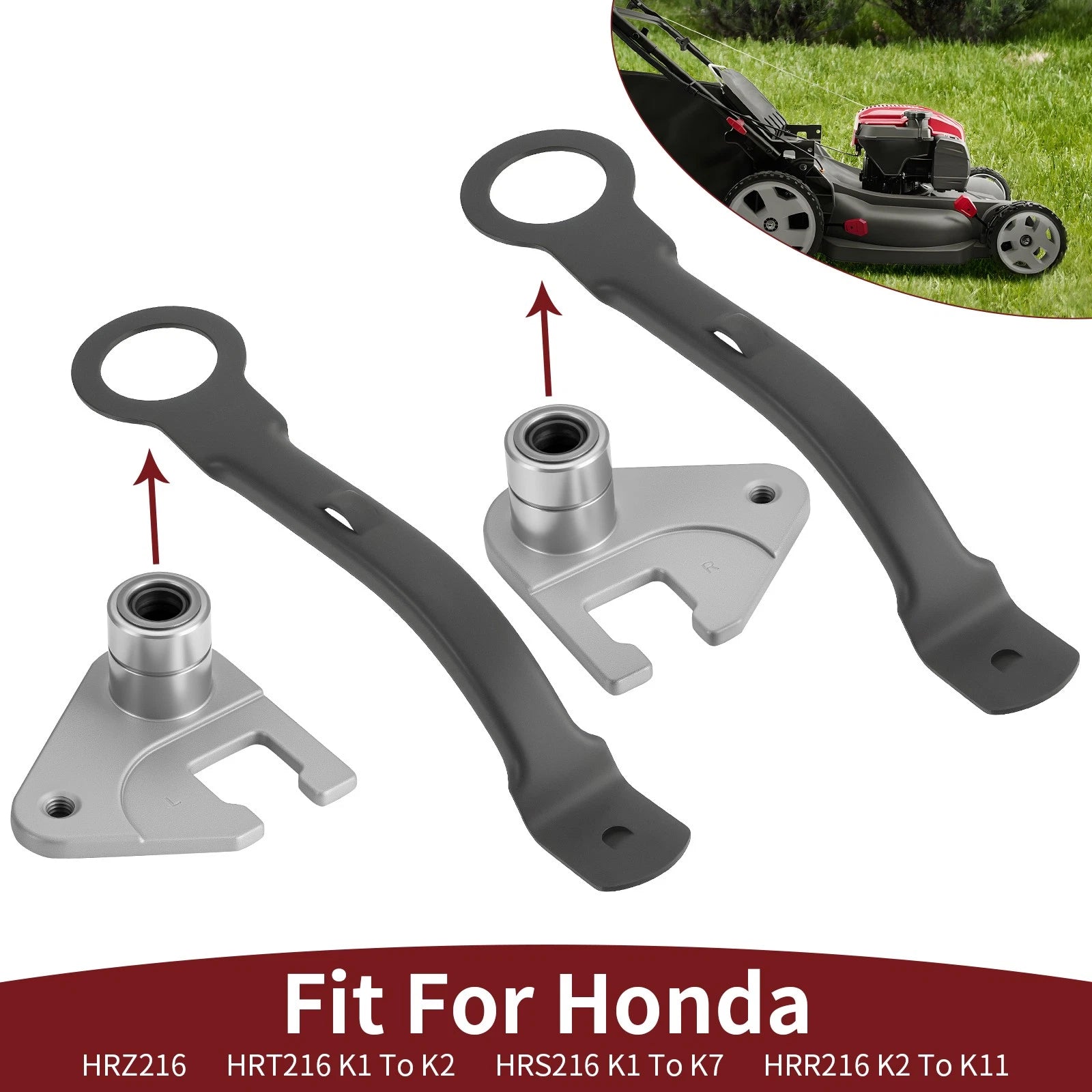 Rear Tire Pivot w/ Adjuster Arm for Honda (42930-VG3-B01, 42961-VG3-010)