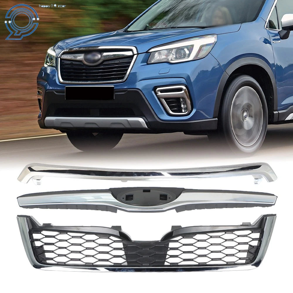 Front Honeycomb Grille for Subaru Forester (2014–2018) Chrome