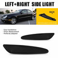 Pair of Smoked Front Bumper Side Marker Lights for Mercedes W211 E-Class (2003–2006)