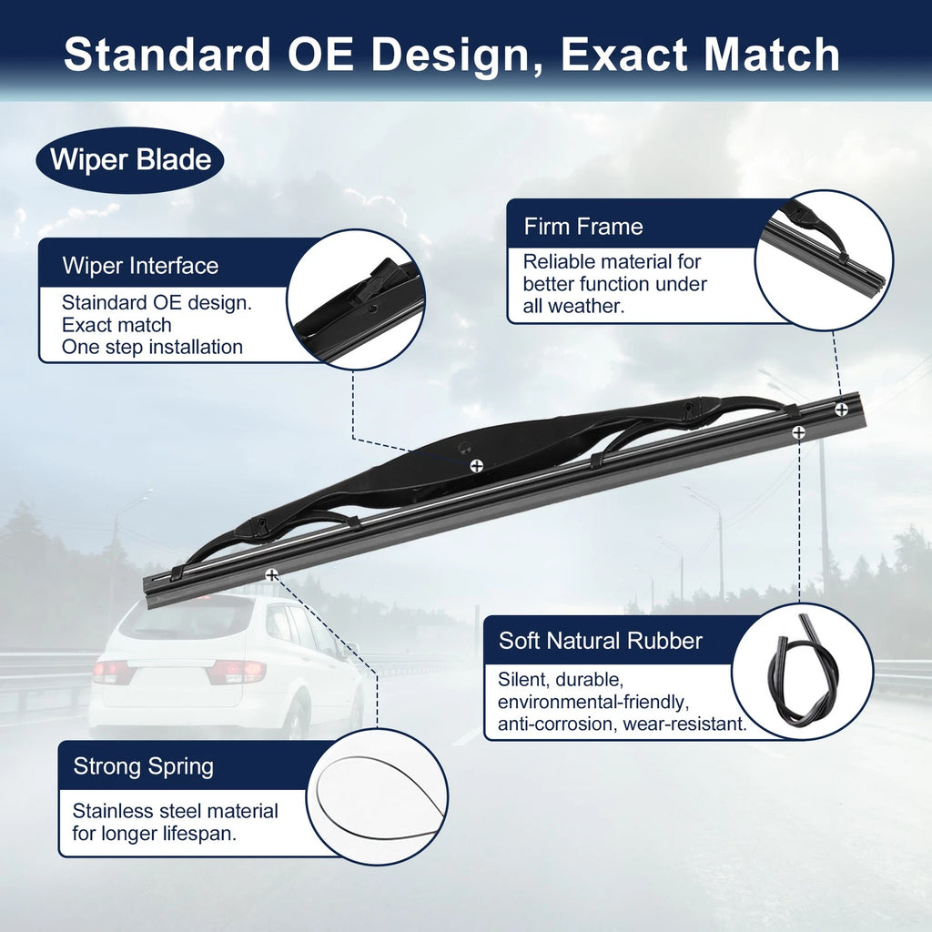 Set of 2 Rear Windshield Wiper Blade Arms for Buick Encore (2012–2016)