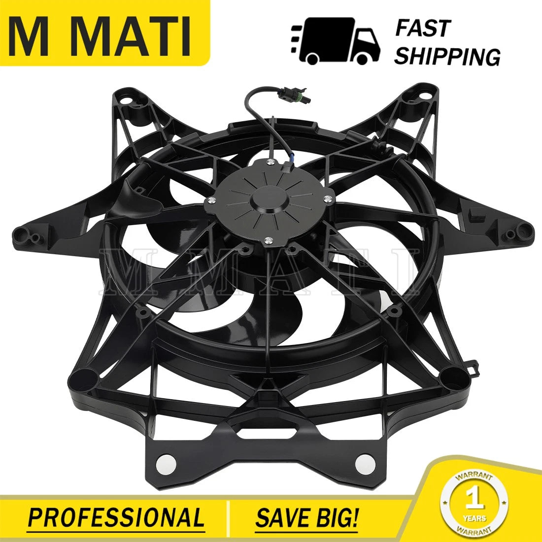 Radiator Cooling Fan Assembly for Can-Am Maverick X3 Turbo/X3 Max RR (2017–2024)