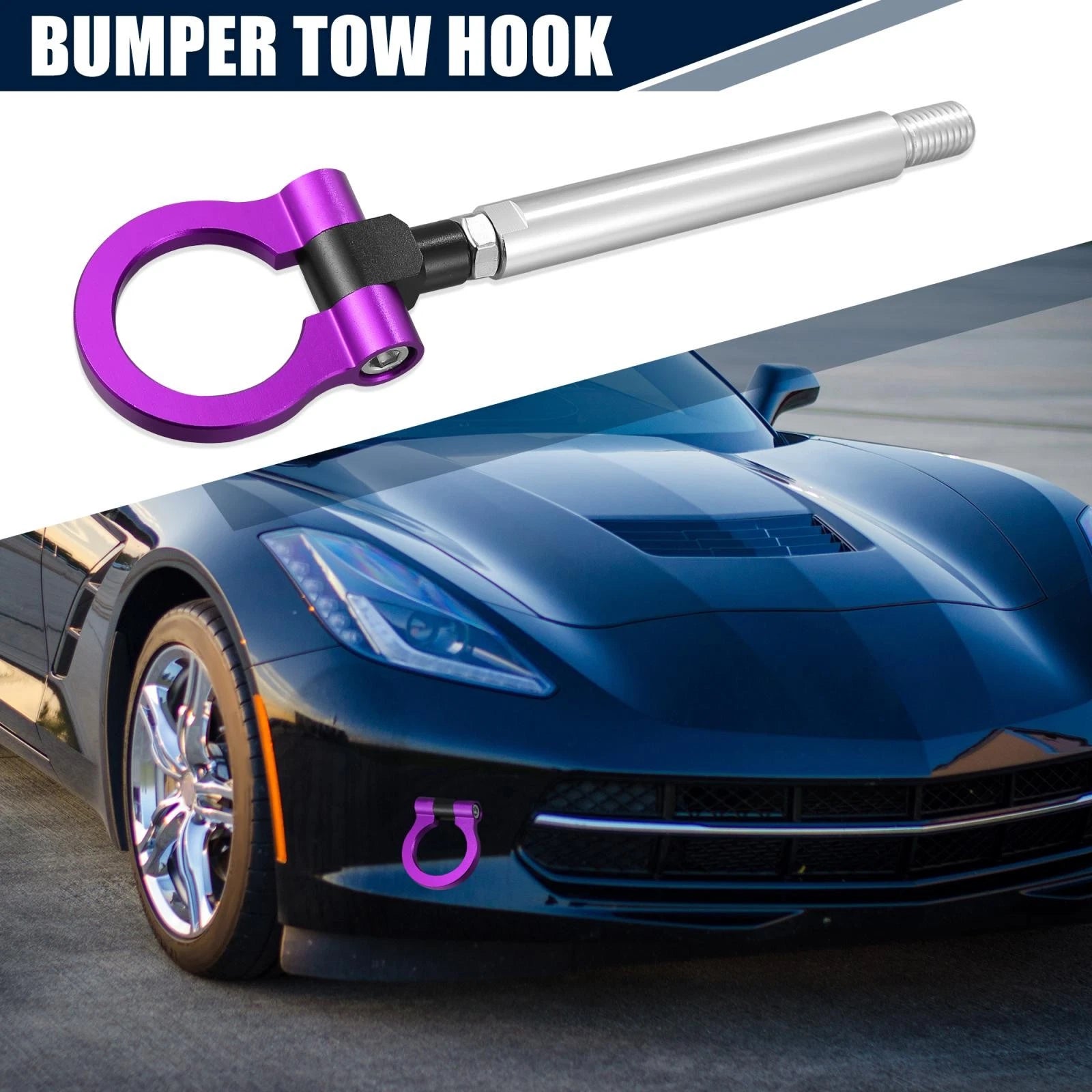 Tow Hook Ring for Chevy Camaro (2016–2023) - Purple