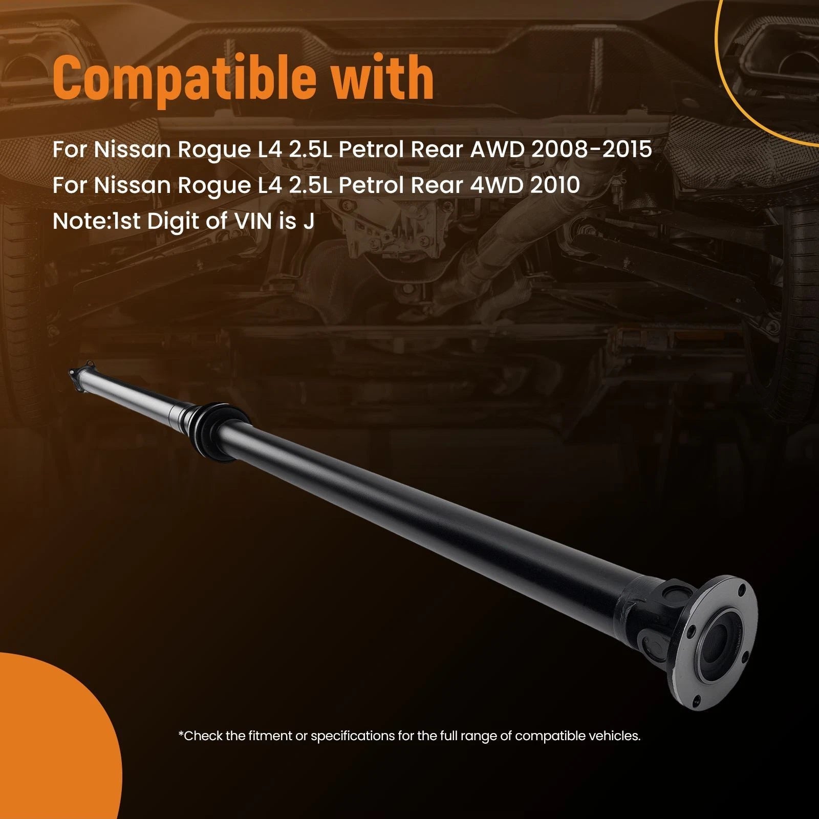 Rear Drive Shaft Propshaft Assembly for Nissan Rogue (2008–2015)