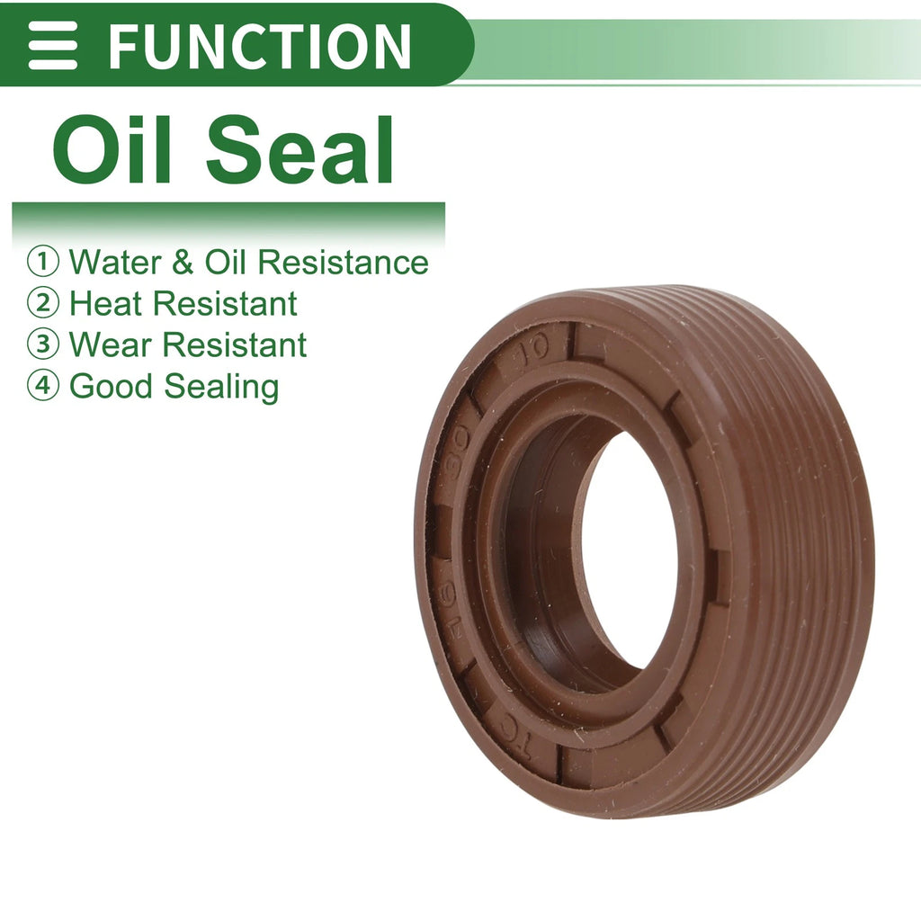 Set of 5 Oil Seals FKM Rubber 16x30x10mm for High Pressure