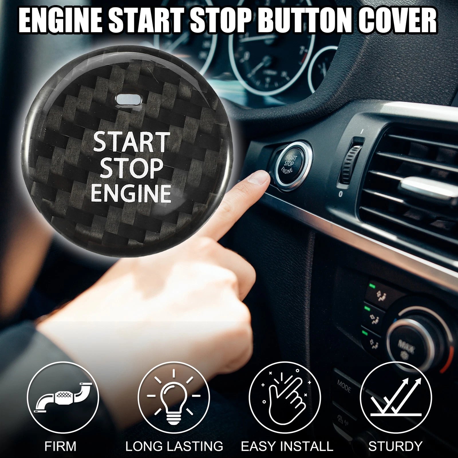 Engine Start Stop Button Cover for Mazda 3 (2014–2019)