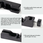 Spark Plug Gap Tool Set (10mm, 12mm, 14mm, 16mm) - Universal Matte Black/Red