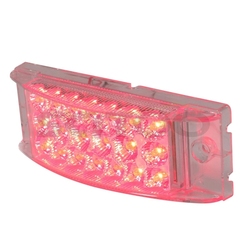 10x Clear Lens Amber Red Turn Signal Side Marker Lights for Kenworth Mack