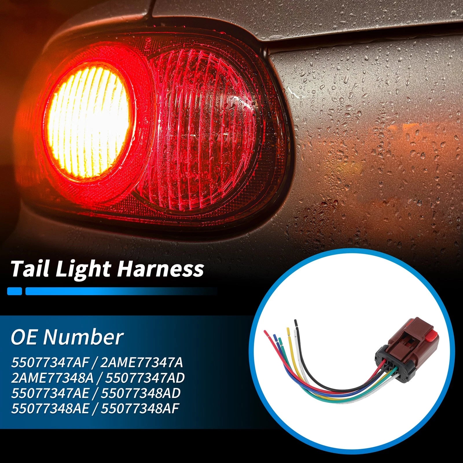 Tail Light Harness for Dodge Ram 2500 (2003–2006) No.55077347AF