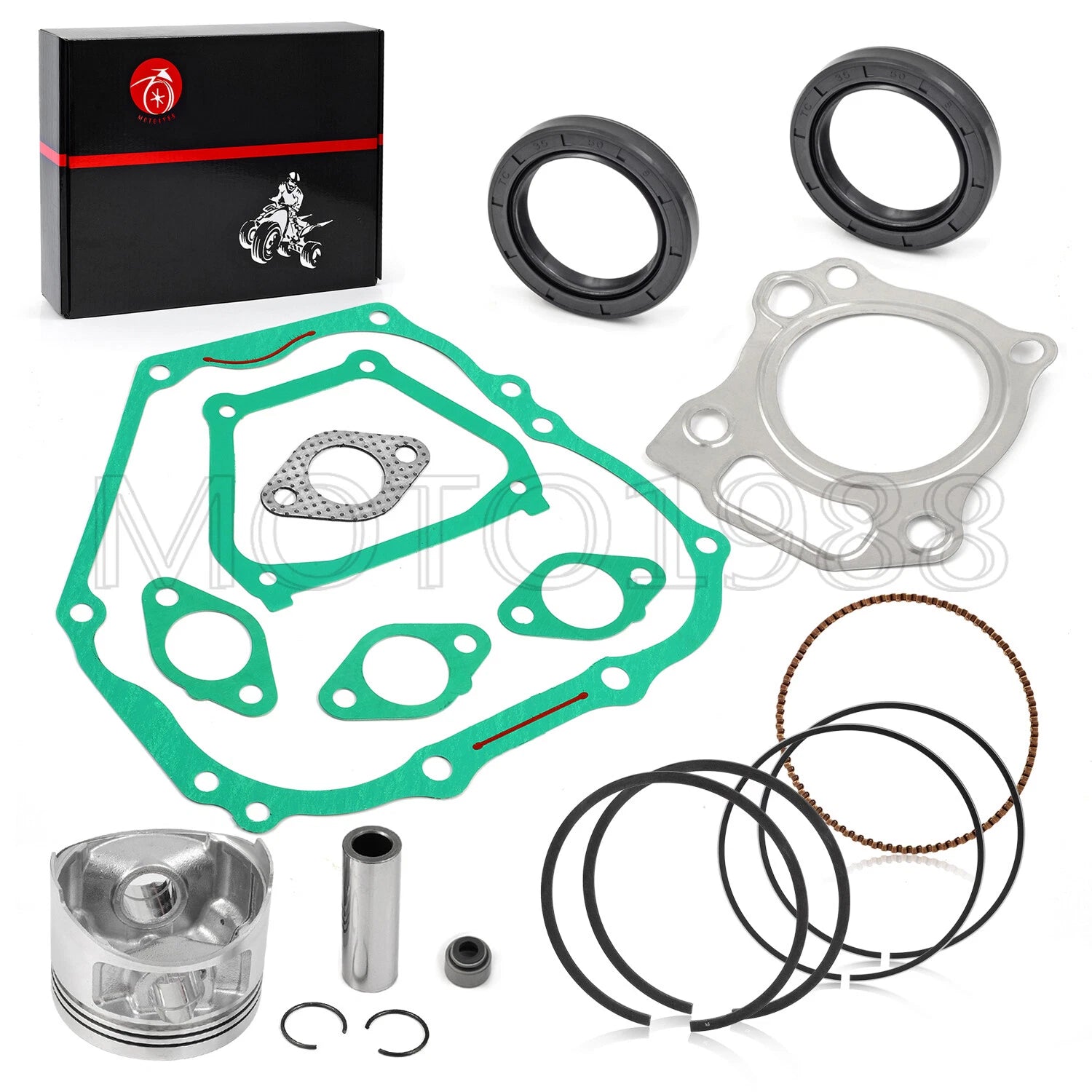 Piston Ring Gasket Seal Rebuild Kit for Yamaha Golf Cart (1996–2002)
