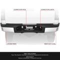 Rear Bumper for Silverado Sierra 2500 HD (2007–2010) OE Style w/o Sensor Holes
