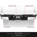 Rear Bumper for Silverado Sierra 2500 HD (2007–2010) OE Style w/o Sensor Holes