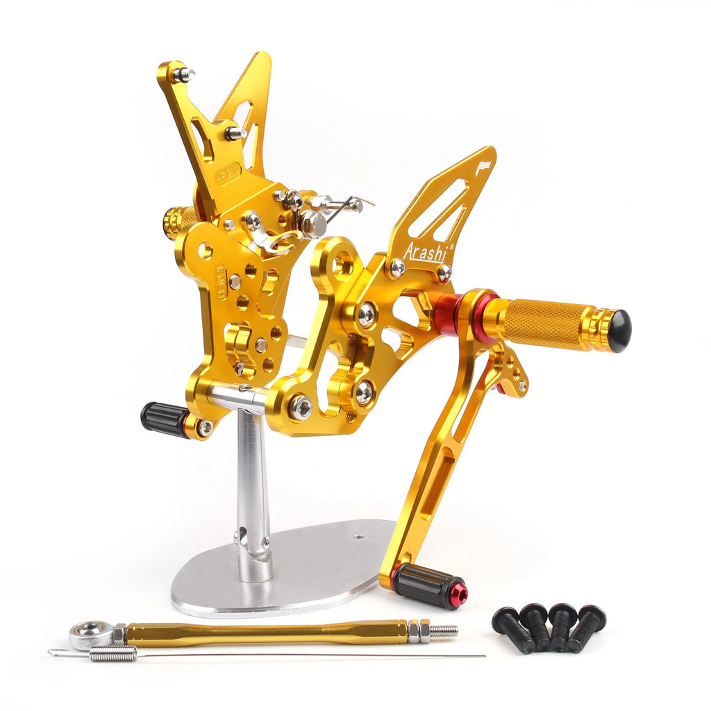Full Rearsets Foot Pegs for Suzuki GSR750 GSXS750 GSX-S750 (2011–2016) Gold